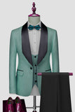 Light Pink Shawl Lapel One Button 3-Piece Men's Wedding Suits