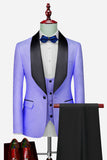 Light Pink Shawl Lapel One Button 3-Piece Men's Wedding Suits