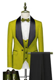 Light Pink Shawl Lapel One Button 3-Piece Men's Wedding Suits