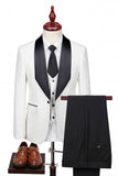 Light Pink Shawl Lapel One Button 3-Piece Men's Wedding Suits