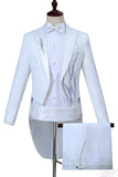 Black Golden One Button 2 Piece Peak Lapel Men's Suits