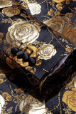Golden Jacquard Floral Shawl Lapel Single Breasted Men' Blazer