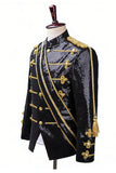 Black Single Breasted Men's Suits with Sequins