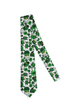 Army Green Printed Formal Tie
