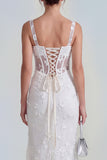Lilac Sheath Sheer Corset Square Neck Midi Floral Dress with Lace Up Back