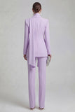 2 Piece Blue Single Breasted Slim Fit Shawl Lapel Prom Suits
