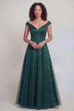 Navy Floral A Line Long Mothe of the Bride Dress