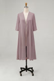 Sky Blue Chiffon Half Sleeves Jacket