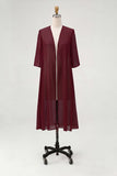 Sky Blue Chiffon Half Sleeves Jacket