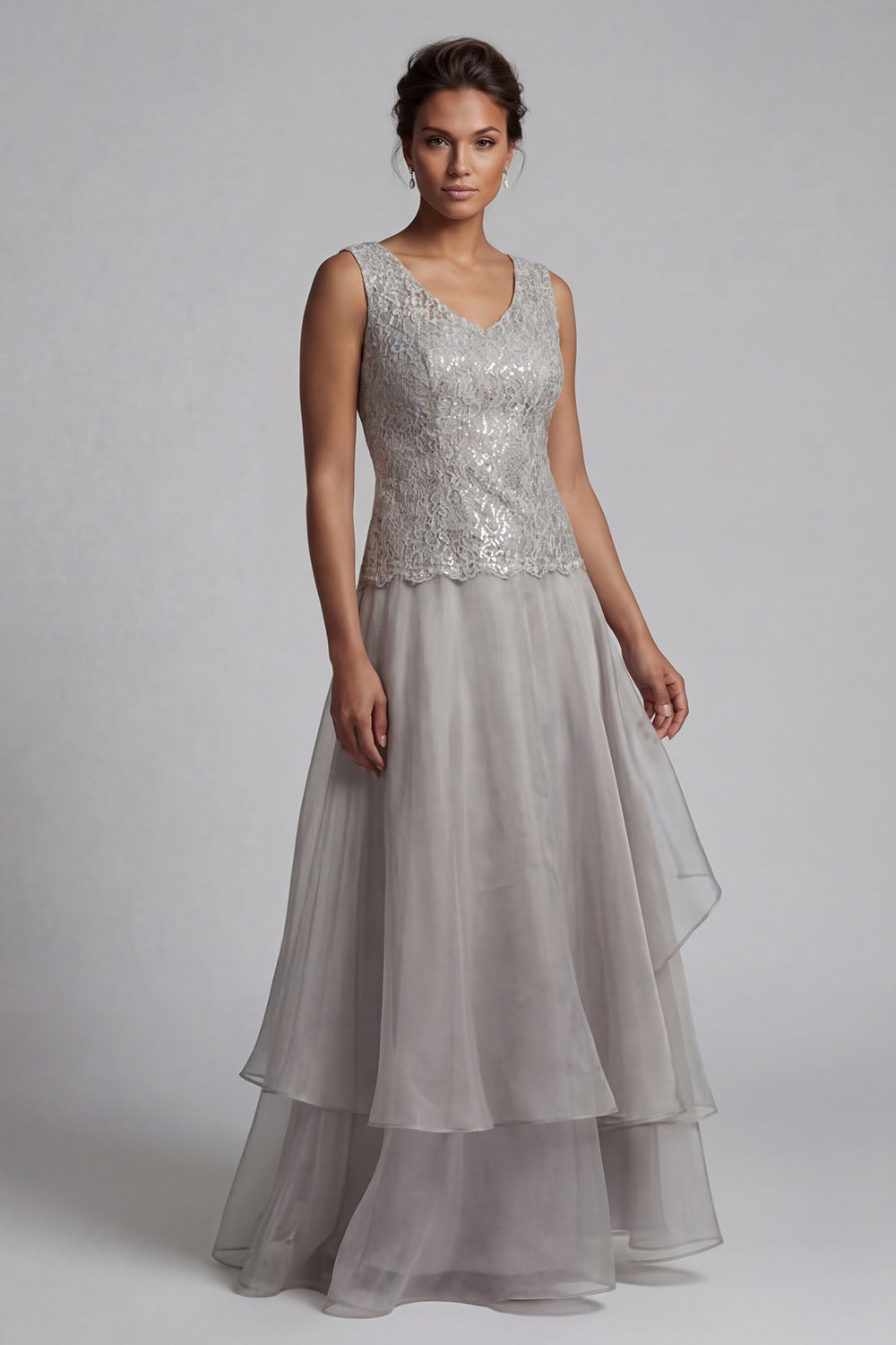 light grey mother of the groom dress Steel Grey Mother Of The Bride Dresses