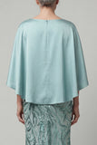 Sparkly Mermaid Blue Sequin Long Mother of the Bride Dress