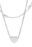 Golden Plated Layering Heart Necklaces for Women