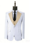 Dark Green 3 Piece Shawl Lapel One Button Men's Prom Suits