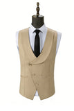 Dark Green 3 Piece Shawl Lapel One Button Men's Prom Suits