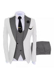 Dark Green 3 Piece Shawl Lapel One Button Men's Prom Suits