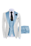 Dark Green 3 Piece Shawl Lapel One Button Men's Prom Suits