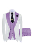 Dark Green 3 Piece Shawl Lapel One Button Men's Prom Suits