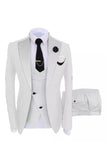 Dark Green 3 Piece Shawl Lapel One Button Men's Prom Suits
