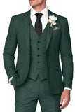 Blue Notched Lapel Single Breasted Men's Wedding Suits