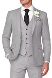 Blue Notched Lapel Single Breasted Men's Wedding Suits