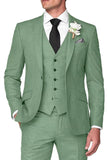 Blue Notched Lapel Single Breasted Men's Wedding Suits