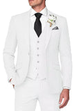Blue Notched Lapel Single Breasted Men's Wedding Suits