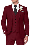 Blue Notched Lapel Single Breasted Men's Wedding Suits