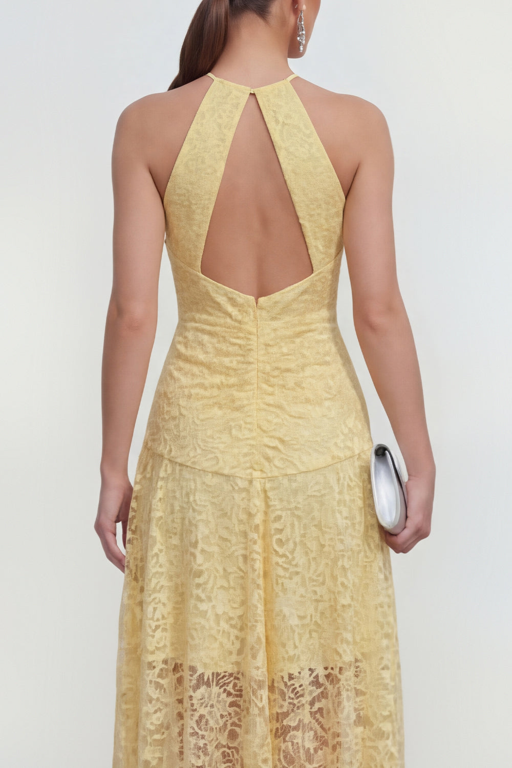 yellow backless midi dress Lulus | Yellow Multi Floral Backless Midi Dress | Womens | Large (Available in XS, S, M, XL)