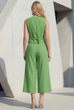 Green V-Neck Single Breasted Slim Fit Midi Women Suits