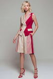 Peaked Lapel 2 Piece Light Khaki Women Suits