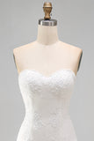 Ivory Sweetheart A-Line Appliqued Beaded Mini Dress with Ruffles