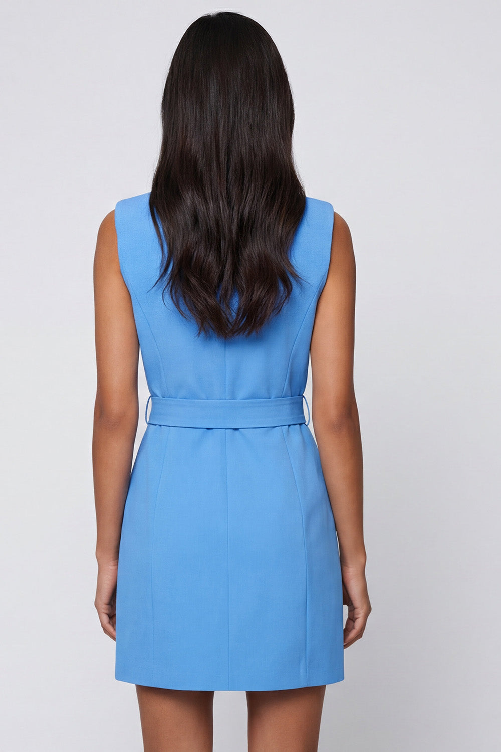 semi formal work dress Short Semi-Formal Career Dress with Sleeves