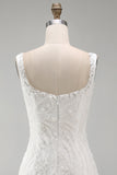 Elegant Square Neck Sequin Floral Beaded Pearl Homecoming Dress