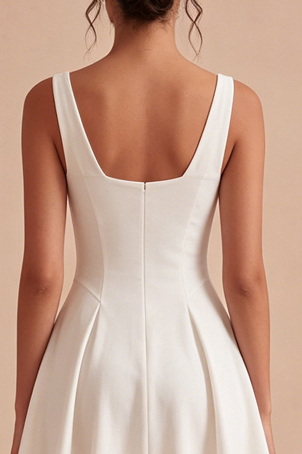 cowl neck graduation dress A-Line/Princess Cowl Neck Chiffon Cocktail Dresses Little White Dresses Ankle-Length Sleeveless Graduation Dress Gold