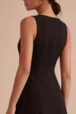 Cold Shoulder Bodycon Satin Little Black Dress