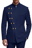 2 Piece Double Breasted Black Men's Prom Suits