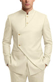 Single Breasted Coffee 2 Piece Men's Prom Suits