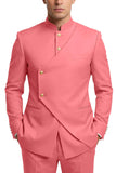 Single Breasted Coffee 2 Piece Men's Prom Suits