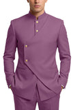 Single Breasted Coffee 2 Piece Men's Prom Suits