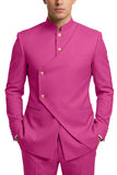 Single Breasted Coffee 2 Piece Men's Prom Suits