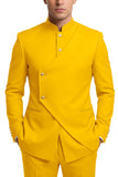 Single Breasted Coffee 2 Piece Men's Prom Suits