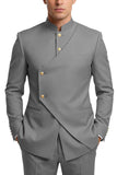 Single Breasted Coffee 2 Piece Men's Prom Suits