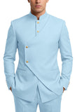 Single Breasted Coffee 2 Piece Men's Prom Suits