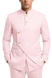 Single Breasted Coffee 2 Piece Men's Prom Suits