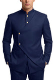 Single Breasted Coffee 2 Piece Men's Prom Suits