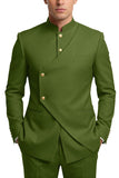 Single Breasted Coffee 2 Piece Men's Prom Suits