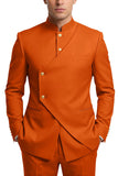 Single Breasted Coffee 2 Piece Men's Prom Suits