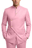 Single Breasted Coffee 2 Piece Men's Prom Suits