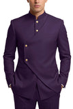 Single Breasted Coffee 2 Piece Men's Prom Suits