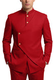Single Breasted Coffee 2 Piece Men's Prom Suits